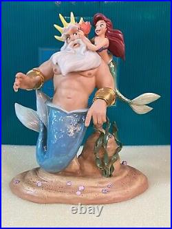 Disney WDCC Morning Daddy! Ariel & King Triton from The Little Mermaid - NEW