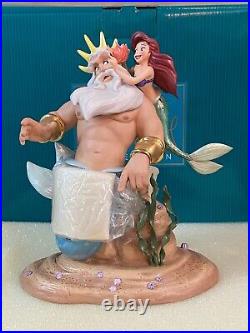 Disney WDCC Morning Daddy! Ariel & King Triton from The Little Mermaid - NEW