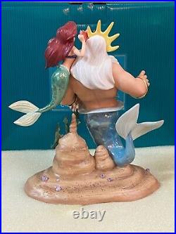 Disney WDCC Morning Daddy! Ariel & King Triton from The Little Mermaid - NEW