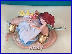 Disney WDCC Morning Daddy! Ariel & King Triton from The Little Mermaid - NEW