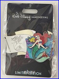 Disney WDI Exclusive Off The Page Little Mermaid Ariel Pin LE 300