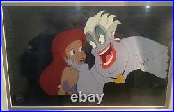 Disney's Little Mermaid (1989) Original Animation Production Cels Ursula &Ariel
