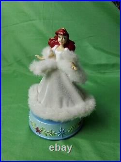 Disney's Little Mermaid Ariel as a Bride Spinning Music Figure Gemmy Ind. 8
