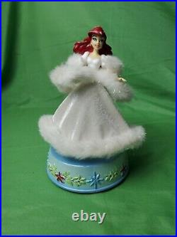 Disney's Little Mermaid Ariel as a Bride Spinning Music Figure Gemmy Ind. 8