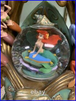 Disney's The Little Mermaid Daughters of Triton Snow Globe Very Rare and HTF