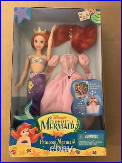 Disney's The Little Mermaid Princess Mermaid Ariel Doll by Mattel (1997) NIB