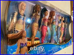 Disney the Little Mermaid Live Action Fashion Doll Family Seven Pack Mattel Disney the Little Mermaid Live Action Fashion Doll Family Seven Pack Mattel