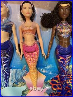 Disney the Little Mermaid Live Action Fashion Doll Family Seven Pack Mattel Disney the Little Mermaid Live Action Fashion Doll Family Seven Pack Mattel
