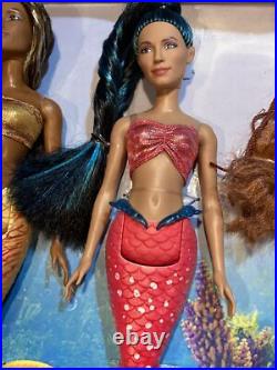 Disney the Little Mermaid Live Action Fashion Doll Family Seven Pack Mattel Disney the Little Mermaid Live Action Fashion Doll Family Seven Pack Mattel