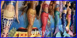 Disney the Little Mermaid Live Action Fashion Doll Family Seven Pack Mattel Disney the Little Mermaid Live Action Fashion Doll Family Seven Pack Mattel
