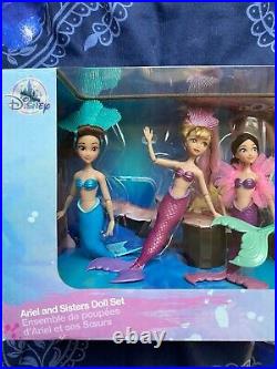 Disney the little mermaid ariel and her sisters gift pack collector box new