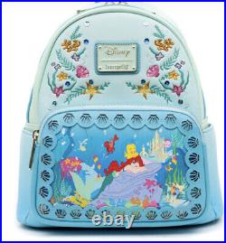 Exclusive DISNEY? Loungefly Little Mermaid Ariel Mini Backpack New NWT