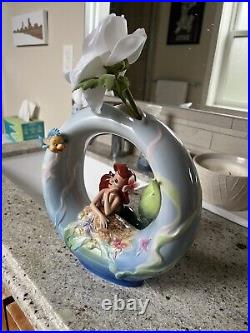 Franz Disney Ariel The Little Mermaid Porcelain Vase