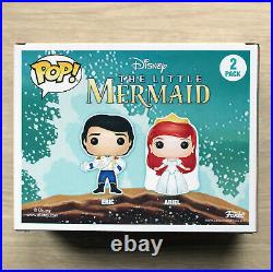 Funko Pop Disney The Little Mermaid Ariel & Eric 2 Pack + Free 2 Pack Protector