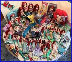 HUGE Mattel Disney Princess The Little Mermaid Ariel Eric Melody Doll Lot RARE