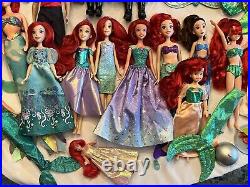 HUGE Mattel Disney Princess The Little Mermaid Ariel Eric Melody Doll Lot RARE