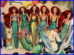 HUGE Mattel Disney Princess The Little Mermaid Ariel Eric Melody Doll Lot RARE