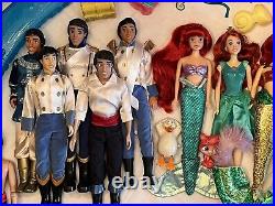 HUGE Mattel Disney Princess The Little Mermaid Ariel Eric Melody Doll Lot RARE