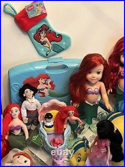 HUGE Mattel Disney Princess The Little Mermaid Ariel Eric Melody Doll Lot RARE