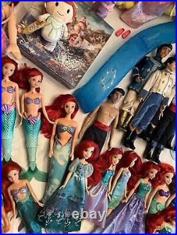 HUGE Mattel Disney Princess The Little Mermaid Ariel Eric Melody Doll Lot RARE