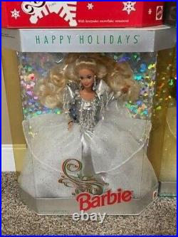 Holiday Barbie Lot of 6 1989-1993 + Tyco Little Mermaid Holiday Ariel Doll (NIB)