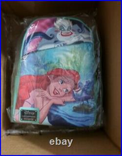 IN HAND Loungefly Little Mermaid Ariel Mini Backpack Pink a la Mode Exclusive