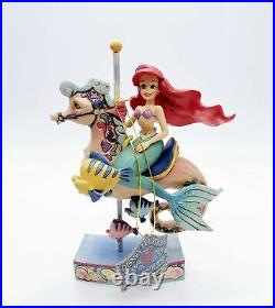 Jim Shore Disney Ariel Carousel Horse Figurine Little Mermaid Princess of Sea