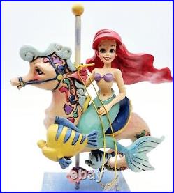 Jim Shore Disney Ariel Carousel Horse Figurine Little Mermaid Princess of Sea