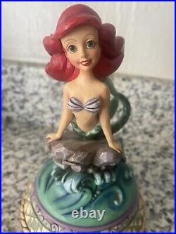 Jim Shore Disney Little Mermaid Ariel Rotating Music Box Part Of Your World New