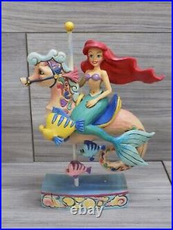 Jim Shore Disney Princess of The Sea Ariel Little Mermaid Carousel Horse 4011742
