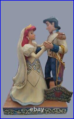 Jim Shore Disney Traditions Ariel Little Mermaid Wedding Wedded Bliss Enesco
