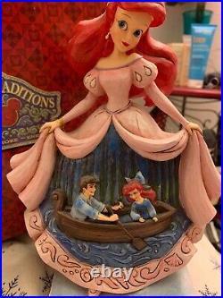 Jim Shore Disney Twilight Serenade Little Mermaid Ariel and Prince Eric
