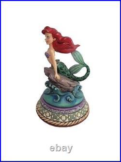 Jim Shore Part of Your World The Little Mermaid Ariel Music Rotating Disney Rare