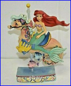 Jim Shore RARE Disney Princess of the Sea Ariel Little Mermaid Carousel 4011742