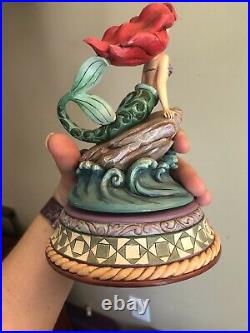 Jim shore disney Part Of Your World Ariel Little Mermaid Wave Rare Htf Statue