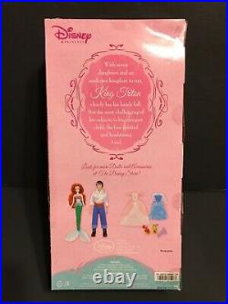 King Triton Doll Royal Princess Ariel Prince Eric Little Mermaid Disney Lot 3 CK