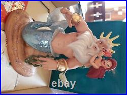 LE WDCC Ariel & King Triton Morning Daddy The Little Mermaid COA & Box Porcelain