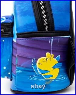 LOUNGEFLY DISNEY THE LITTLE MERMAID KISS THE GIRL MINI BACKPACK NEW With Tag