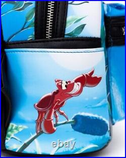 LOUNGEFLY DISNEY THE LITTLE MERMAID KISS THE GIRL MINI BACKPACK NEW With Tag