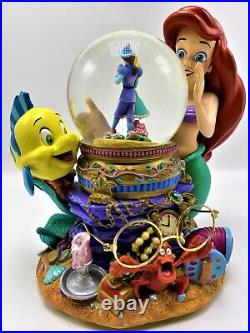 Large Disney Musical Snow Globe The Little Mermaid Under The Sea