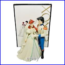 Lenox Disney Little Mermaid Porcelain Cake Topper Ariel & Eric Wedding Figurine