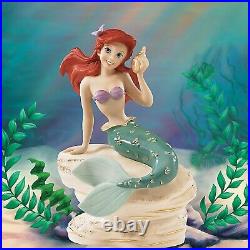 Lenox Disney Princess Ariel Figurine The Little Mermaid On Rock Seashell NEW