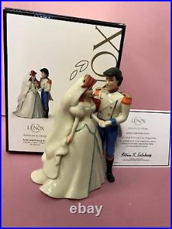 Lenox Disney Princess Ariel & Prince Eric Wedding Cake Topper Figurine Mermaid