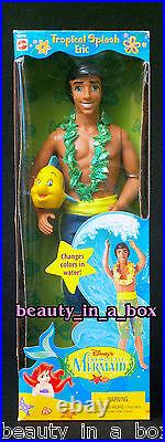 Let's Swim! Ariel Doll & MerBaby Sandy Eric Dress N' Play Little Mermaid Lot 3