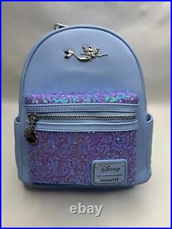 Little Mermaid Ariel Sequins Loungefly Mini Backpack
