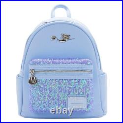 Little Mermaid Ariel Sequins Loungefly Mini Backpack-Under the Sea Collectibles