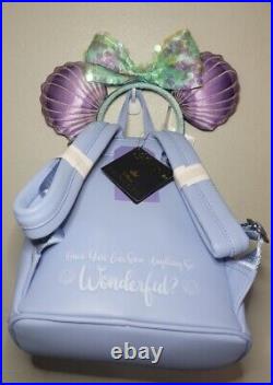 Little Mermaid Ariel Sequins Loungefly Mini Backpack-Under the Sea Collectibles