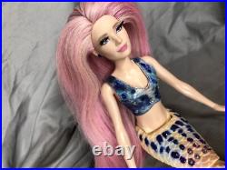 Little Mermaid Ariel's Sister Caspia Human Hair Reroot OOAK Designer doll LE Little Mermaid Ariel's Sister Caspia Human Hair Reroot OOAK Designer doll LE