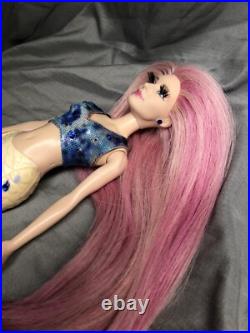 Little Mermaid Ariel's Sister Caspia Human Hair Reroot OOAK Designer doll LE Little Mermaid Ariel's Sister Caspia Human Hair Reroot OOAK Designer doll LE
