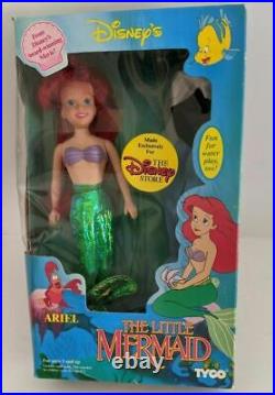 Little Mermaid Disney Ariel Doll Lot Princess OG 1990 + 2020 + Tyco Pullstring